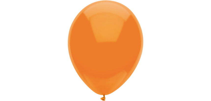 Einfarbiger orangefarbener Ballon Ø30cm