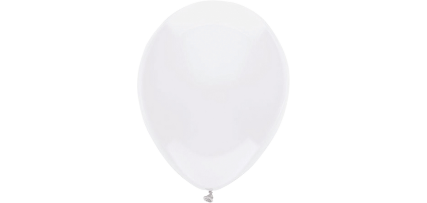 White uni balloons Ø30cm