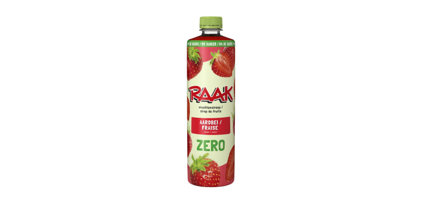 Sirop RAAK fraise sans sucre 750ml