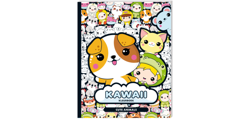 Livre de coloriage Kawaii Cute Animals
