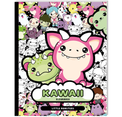 Livre de coloriage Kawaii Little Monsters