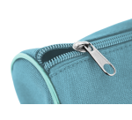 Round Kangaroo pencil case 20x8.5cm pastel blue