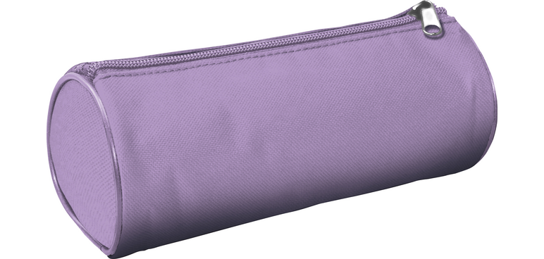 Round Kangaro pencil case 20x8.5cm pastel purple