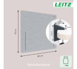 Leitz Desk Divider Adjustable Height 70x80cm