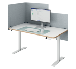 Leitz Desk Divider Adjustable Height 70x80cm