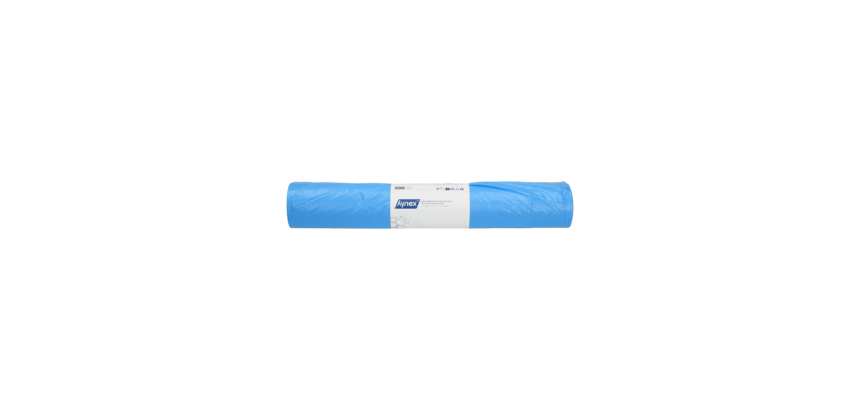 Hynex trash bag 70x110cm recycled HDPE T25 120L blue roll of 50 pieces