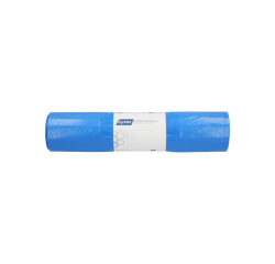 Afvalzak Hynex 65/25x135cm LDPE recycled T80 240L blauw rol à 10 stuks