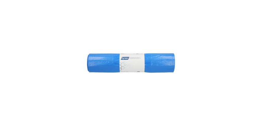 Hynex Müllsack 65/25x135cm recyceltes LDPE T80 240L blau Rolle 10 Stück