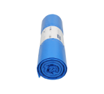 Afvalzak Hynex 65/25x135cm LDPE recycled T80 240L blauw rol à 10 stuks
