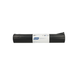 Hynex trash bag 60x80cm recycled LDPE T60 60L black roll of 20 pieces