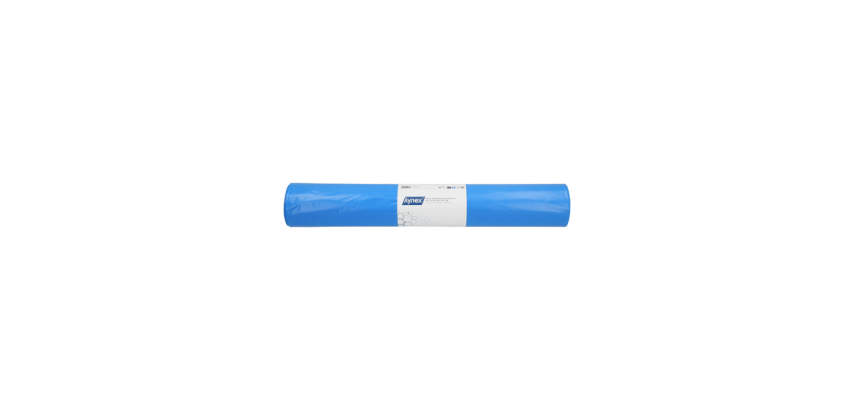 Hynex Trash Bag 80x110cm Recycled LDPE T60 130L Blue Roll of 20 Pieces