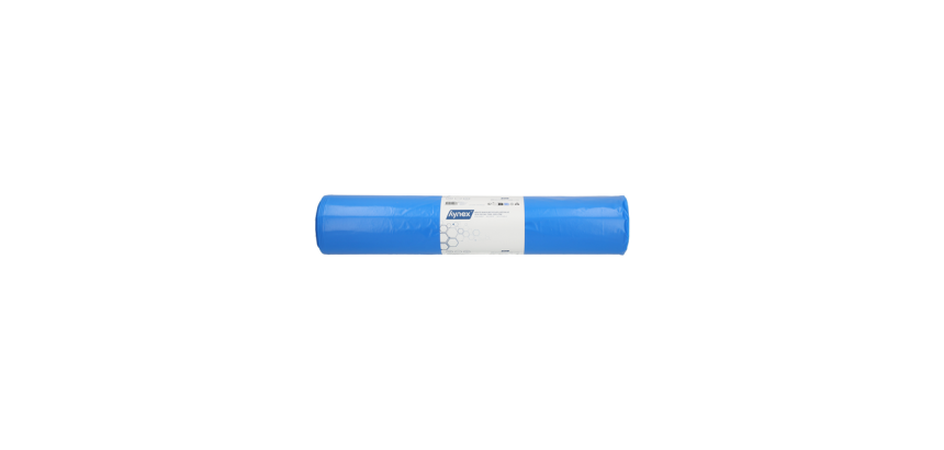 Hynex trash bag 70x110cm recycled LDPE T100 120L blue roll 20 pieces