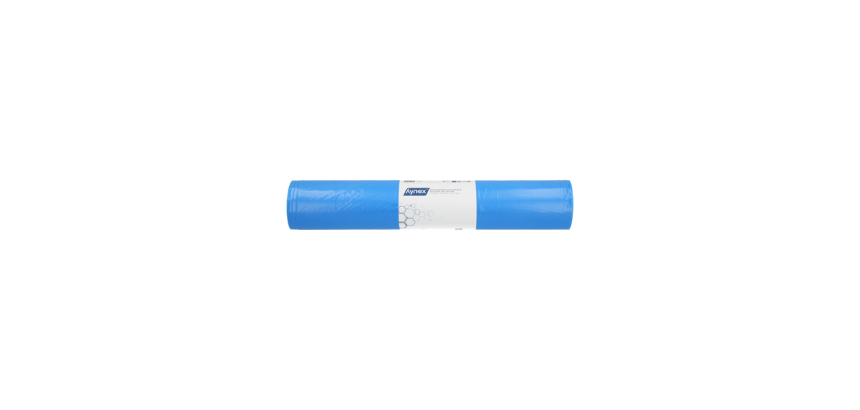 Hynex garbage bag 70x110cm recycled LDPE T60 120L blue roll 20 pieces