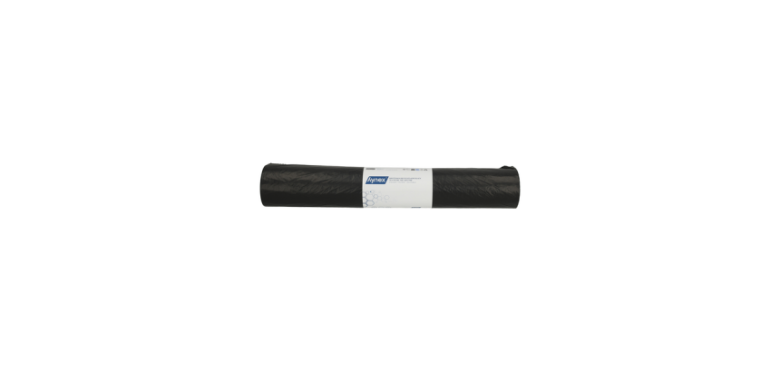 Hynex Trash Bag 70x110cm Recycled HDPE T25 120L Black Roll 25 Pieces
