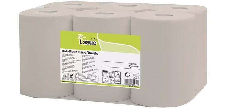 Hand Towels E-Tissue Q14 Matic XL small 2-ply 130m natural 127315