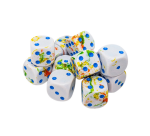 Chessex Würfel Breezy/Blau D6 16mm Satz mit 12 Stück