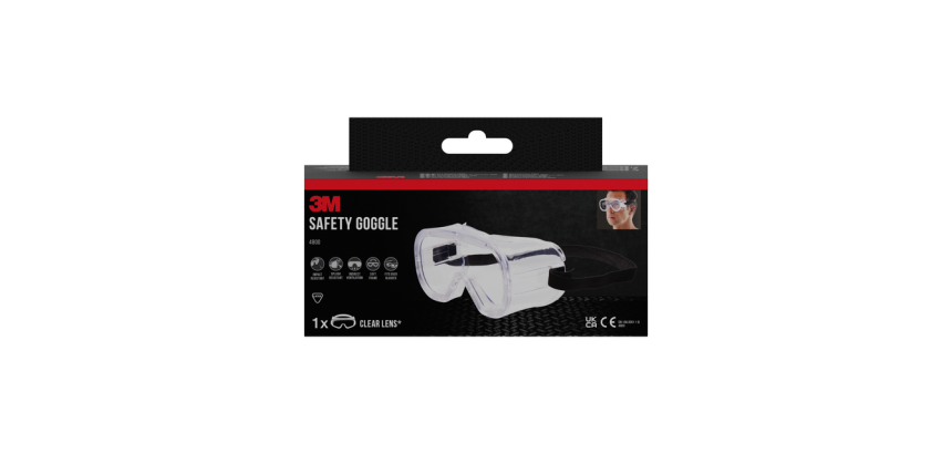 3M Classic 4800 Wide Field of View Glasses with Clear Lenses