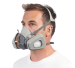 3M Mask with Replaceable Filters 6002KIT-1, A2P2, Organic Vapors