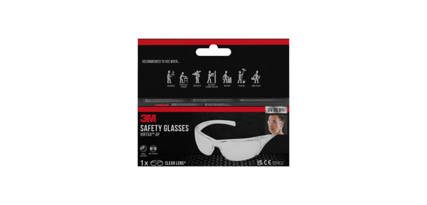 3M Virtua Ap Safety Glasses Clear Lens