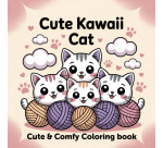 Kleurboek Cute Kawaii Cat