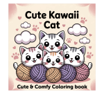 Kleurboek Cute Kawaii Cat
