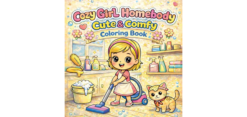 Kleurboek Cozy Girl Homebody Cute & Comfy