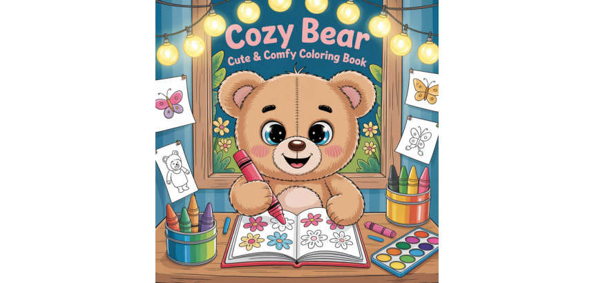 Cozy Bear Coloring Book 1