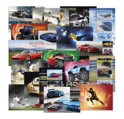 Belohnungskartenposter De Stulp Thema Fahrzeuge & Sport A4 sortiert