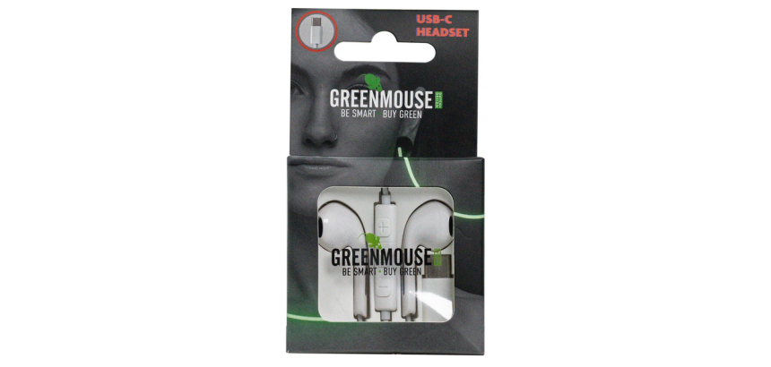 Ecouteurs Green Mouse USB-C blister
