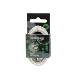 Kabel Green Mouse USB-C to USB-C data Woven 1m blisterverpakking