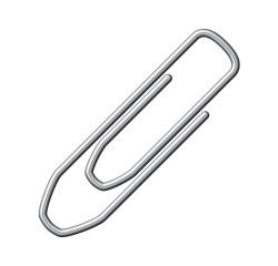 Galvanisierte Winkel-Büroklammern Alco 26mm, 100 Stück