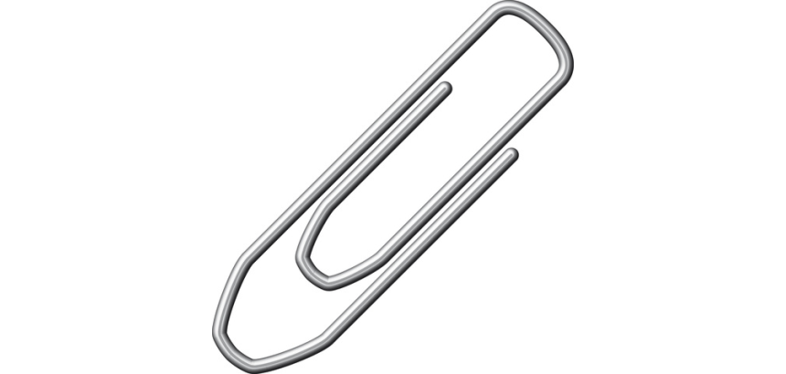 Alco 26mm angular galvanized paperclip 100 pieces