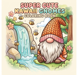 Kleurboek Super Cute Kawaii gnomes