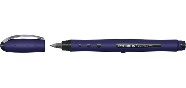 STABILO Worker+ Wildflower Rollerball Medium Cornflower Blue