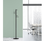 Kapstok MAUL Caurus staand 177cm 7 haken zwart RAL9004