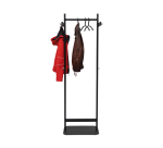 Portemanteau MAULsalsa debout 172x52x40cm 8 crochets noir RAL9004