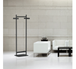 Portemanteau MAULsalsa debout 172x52x40cm 8 crochets noir RAL9004