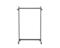 Vestiaire mobile MAULsamba 115x172x51cm 40kg 10 crochets noir RAL9004