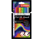STABILO Arty Brush Pen 568/12 Assorted Set of 12 Pieces