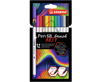 Feutre pinceau STABILO Arty Pen 568/12 assorti étui 12 pièces