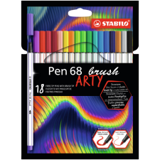 Brushstift STABILO Pen 568/18 Arty assorti etui à 18 stuks