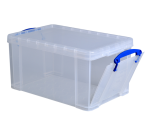 Boîte de rangement Really Useful 14 litre 395x255x210mm transparent blanc