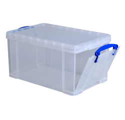 Boîte de rangement Really Useful 14 litre 395x255x210mm transparent blanc