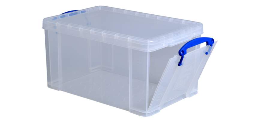 Boîte de rangement Really Useful 14 litre 395x255x210mm transparent blanc