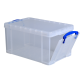 Boîte de rangement Really Useful 14 litre 395x255x210mm transparent blanc