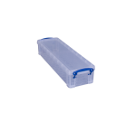 Boîte de rangement Really Useful 1,5 litre 355x100x70mm transparent blanc