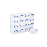 Boîte de rangement Really Useful 16x 0,14 litre 280x224x65mm transparent blanc