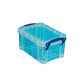 Boîte de rangement Really Useful 0,7 litre 710x440x230mm transparent bleu