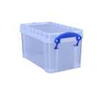 Boîte de rangement Really Useful 2,1 litres 240x130x125mm transparent blanc