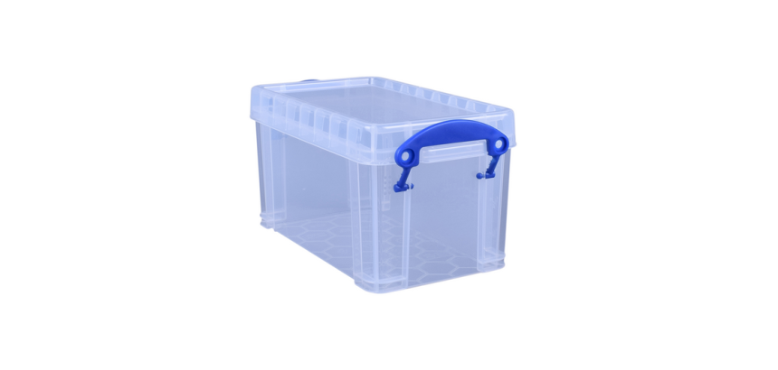 Opbergbox Really Useful 2.1 liter 240x130x125 mm transparant wit